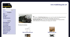Desktop Screenshot of modeltrainguide.com